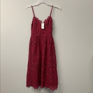 ASTR Berry Flare Dress